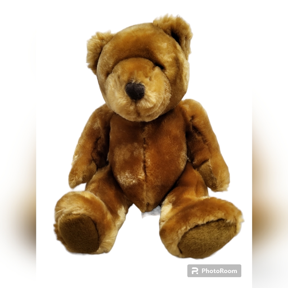 Velvete by Greek cute small plush bear 10" tall so soft